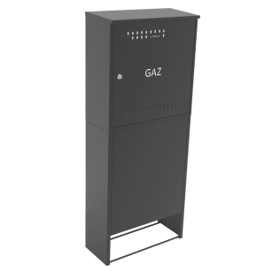 Skrzynka gazowa z postumentem ANTRACYT