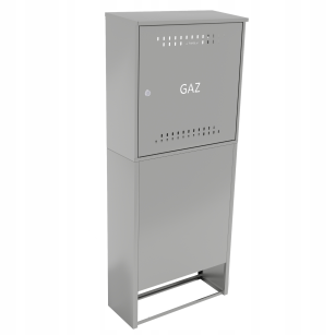 Skrzynka gazowa z postumentem ALUMINIOWA